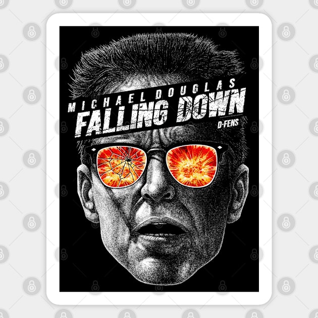 Falling Down, D-Fens, Cult Classic Magnet by PeligroGraphics